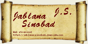 Jablana Sinobad vizit kartica